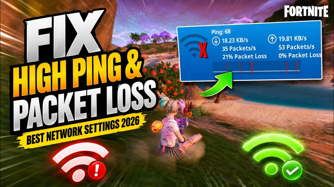 FIX High Ping & Packet Loss in Fortnite | Best Network Settings 2026