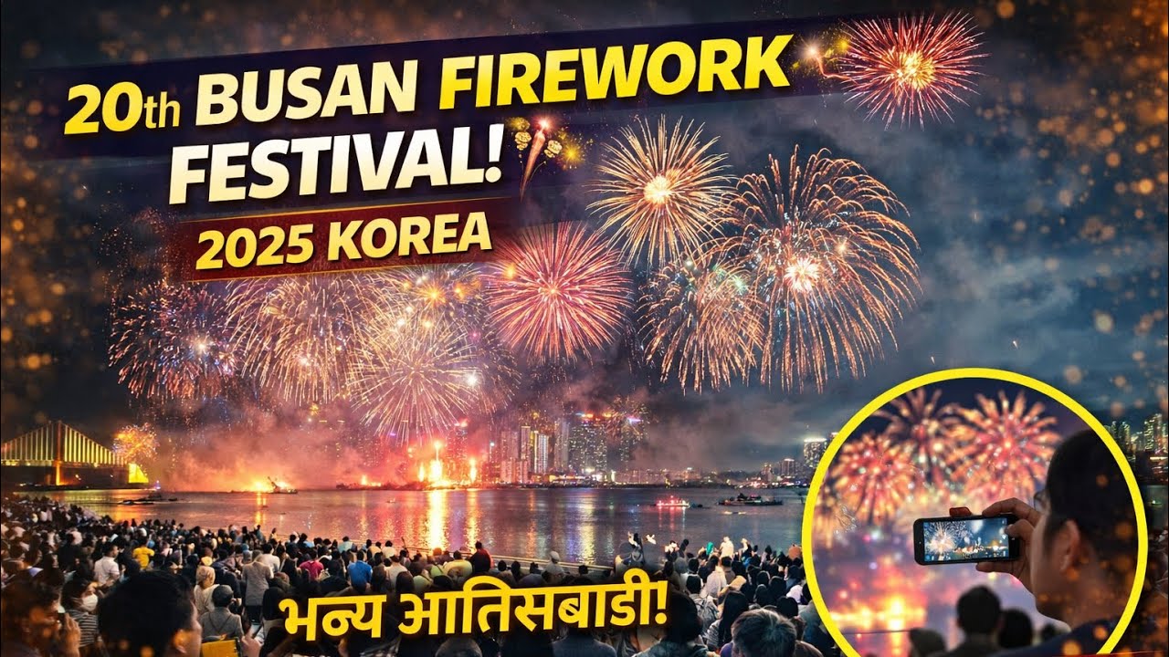 “Massive Crowd Massive Fireworks-Busan Fireworks Festival 2025 Live Vlog”.Bishal Magar ll