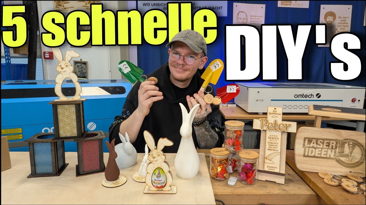 5 Einfache Laser-DIYs, die du sofort nachbauen kannst | OMTech 747 & Polar