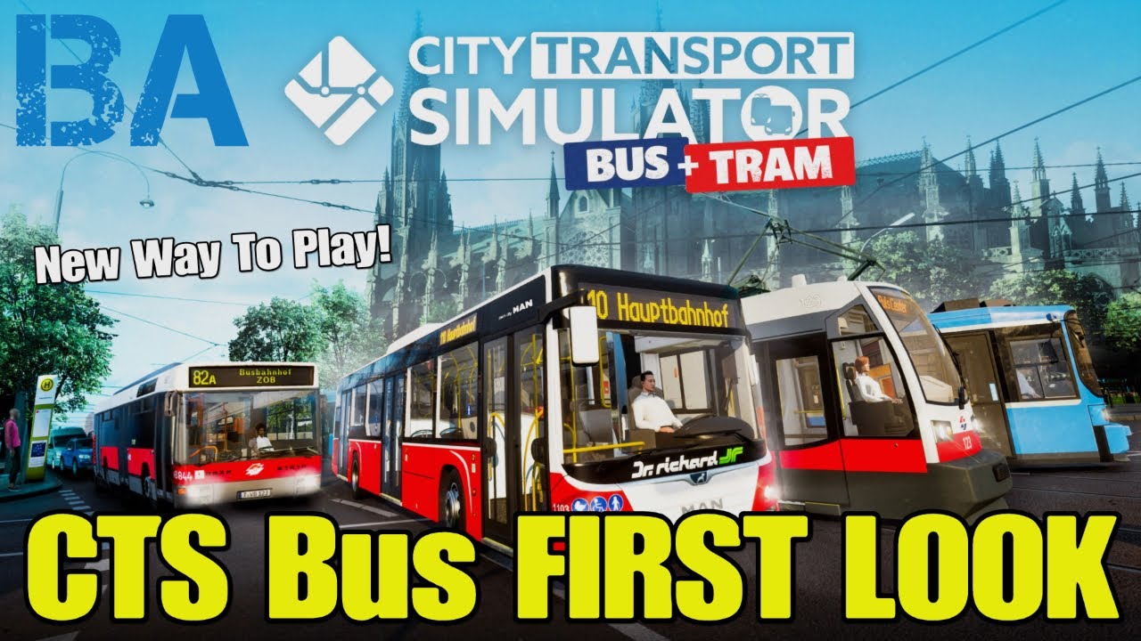 CTS Bus FIRST LOOK - City Transport Sim's NEWEST DLC