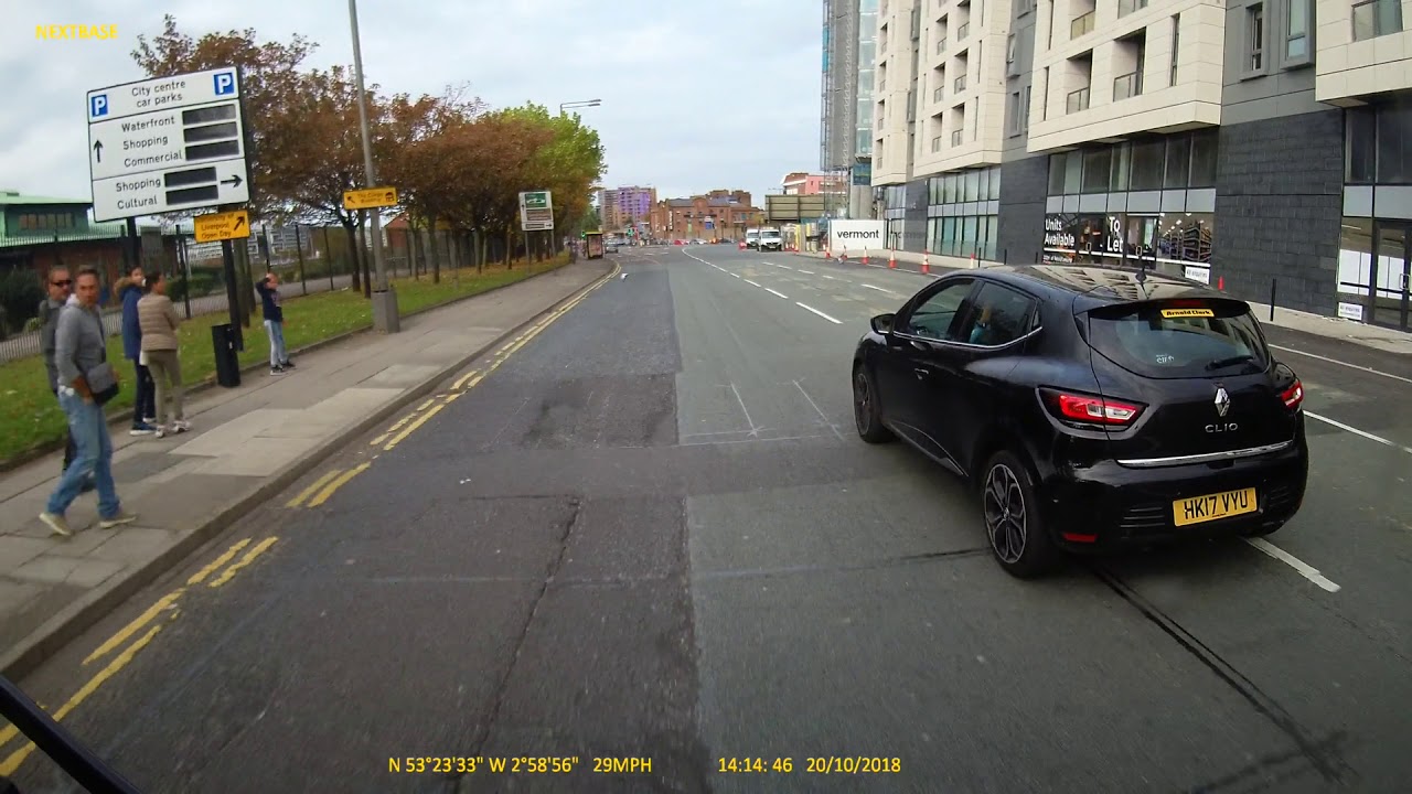 Clio driver driving without due care and attention