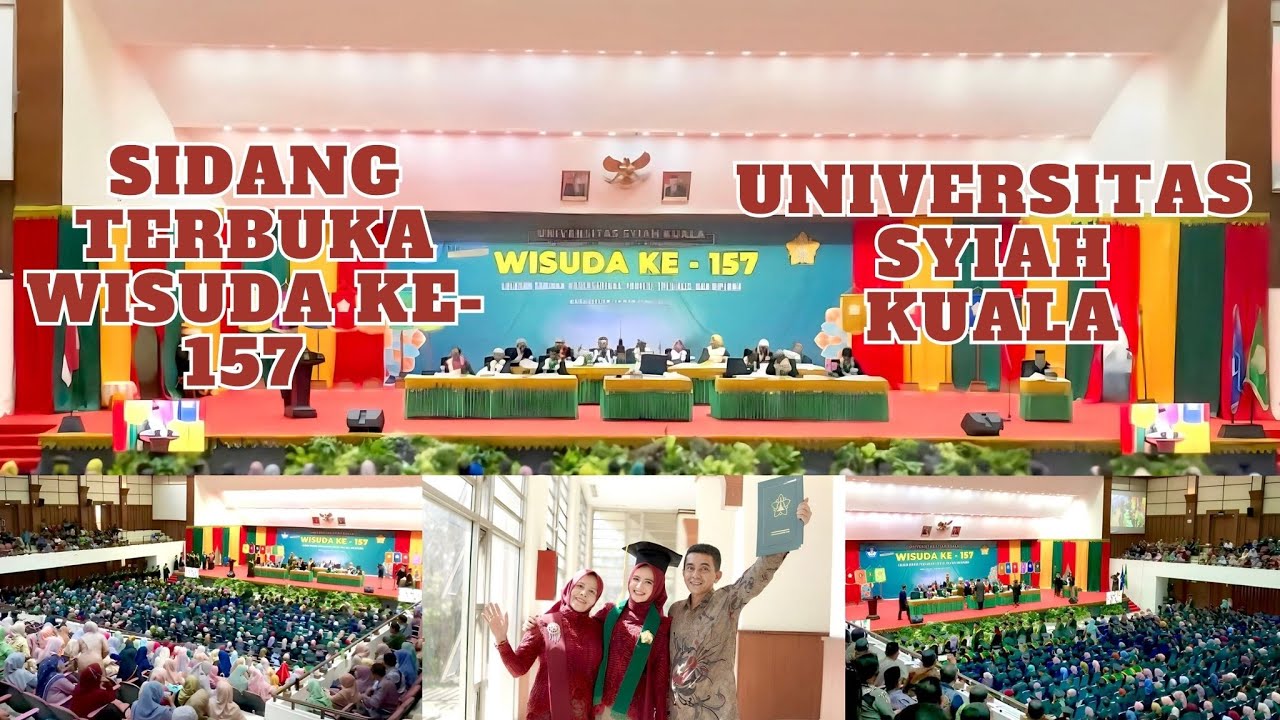 Suasana Sidang Terbuka Wisuda ke - 157 Universitas Syiah Kuala Darussalam, Banda Aceh 25 Mei 2023