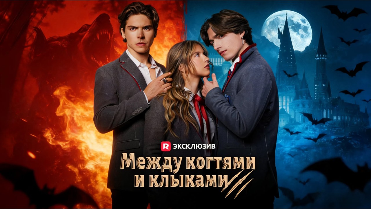【Между когтями и клыками】 Вампир против Оборотня: Кому достанется сердце бедной сироты? 🔥✨#ReelShort