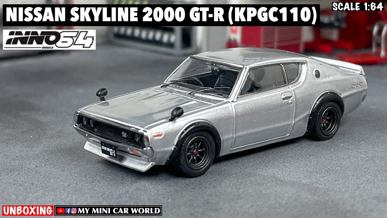 『MY MINI CAR WORLD』UNBOXING INNO64 1/64 NISSAN SKYLINE 2000 GT-R (KPGC110)