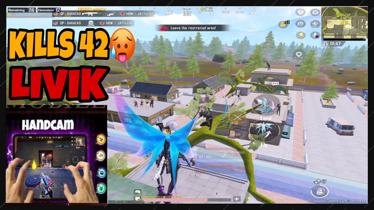 🥵42 kills 🥶livik gameplay aggressive🔥in 2 time 😎