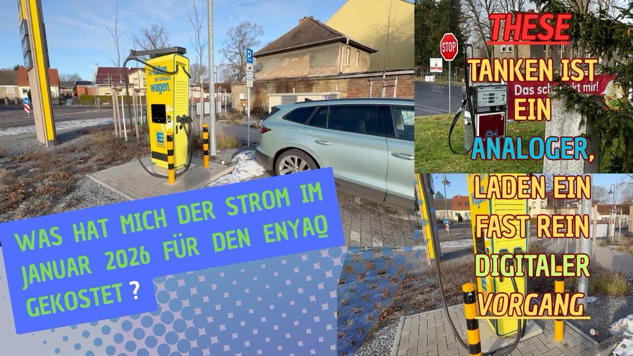Stromer laden wirklich kein digitales Produkt ? Was hat der Strom im Januar für den Enyaq gekostet ?