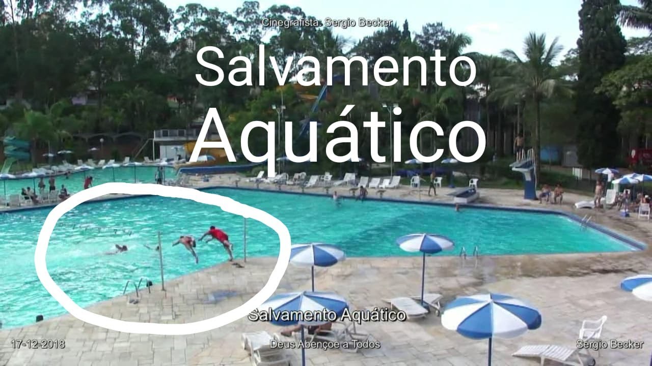 Salvamento Real Em Piscina