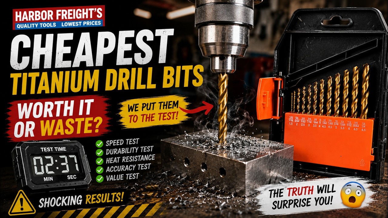 Harbor Freight Titanium Drill Bits  Set, 29 Pc. Review