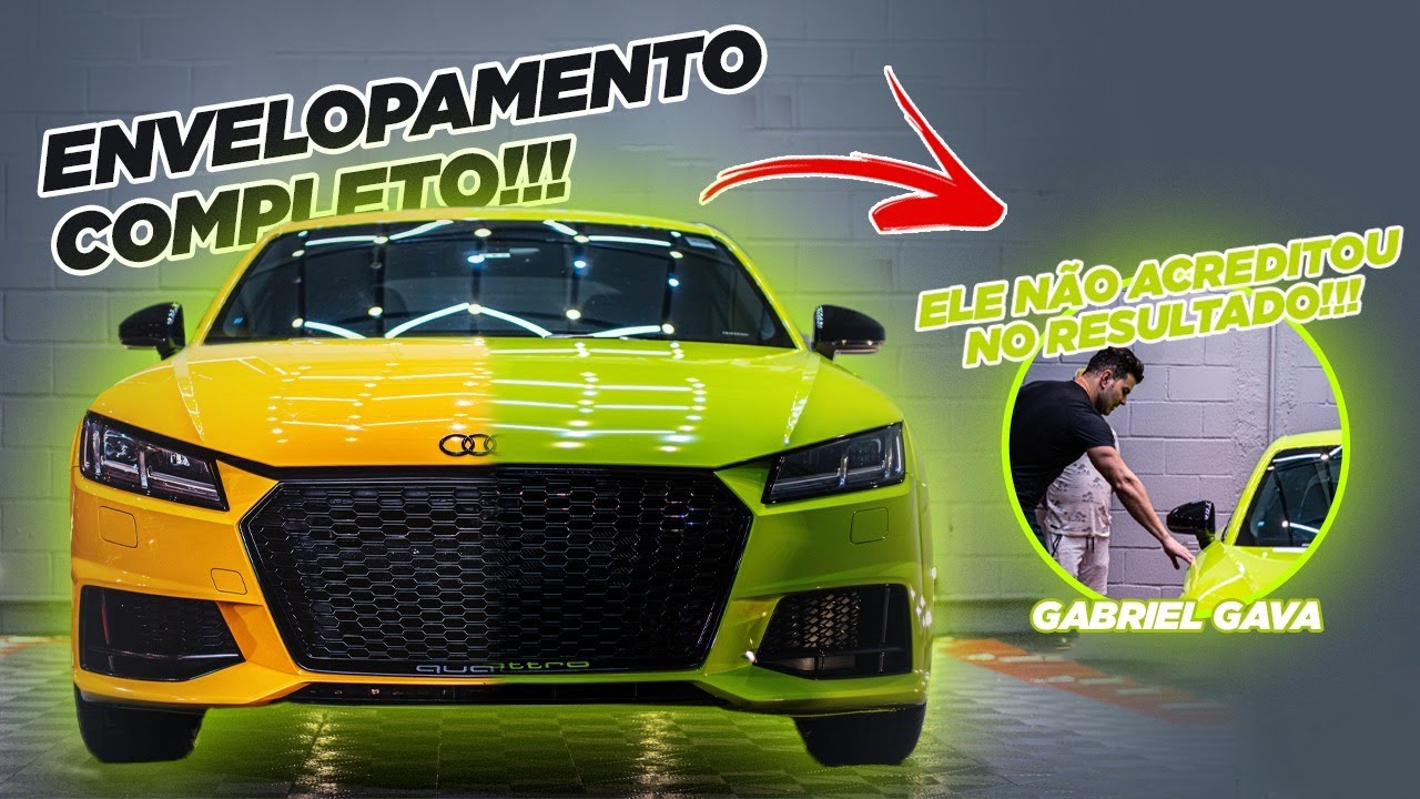 ENVELOPAMOS UM AUDI TT | Vision Serviços Especiais | Audi Full Wrap