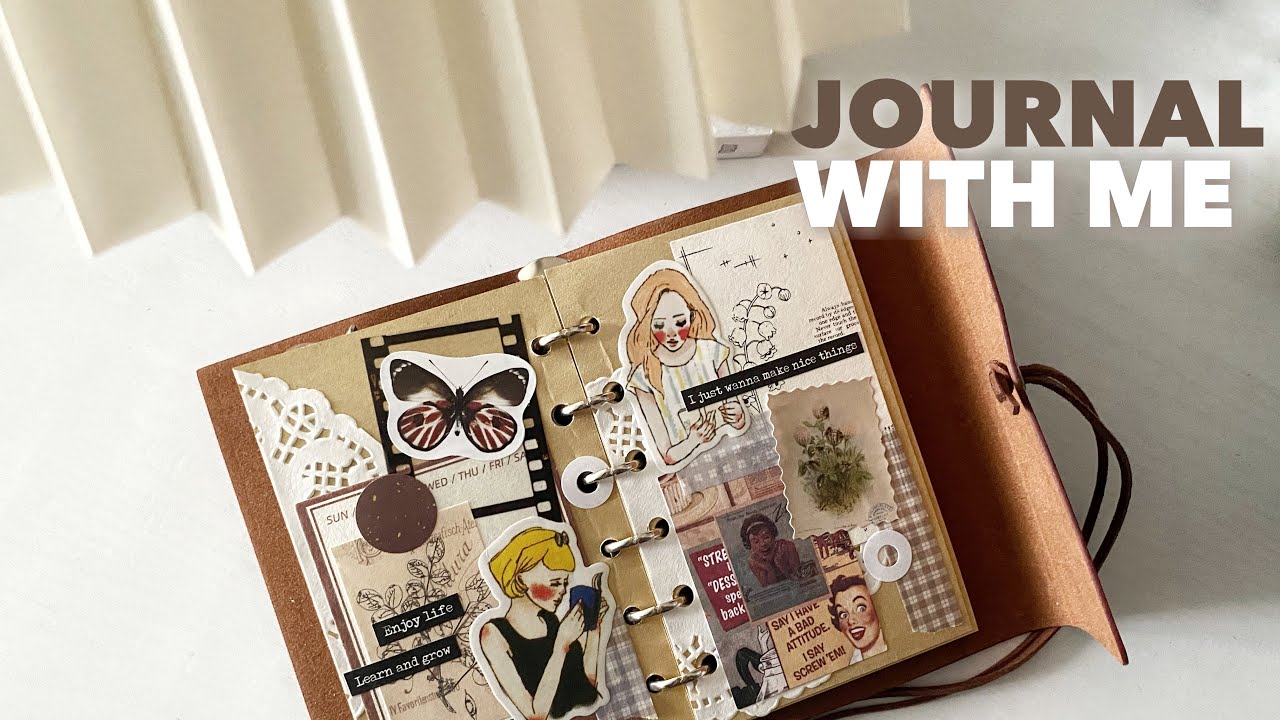📖 Journal With Me | 🍂 Vintage Theme | Indonesia (Relaxing Video)