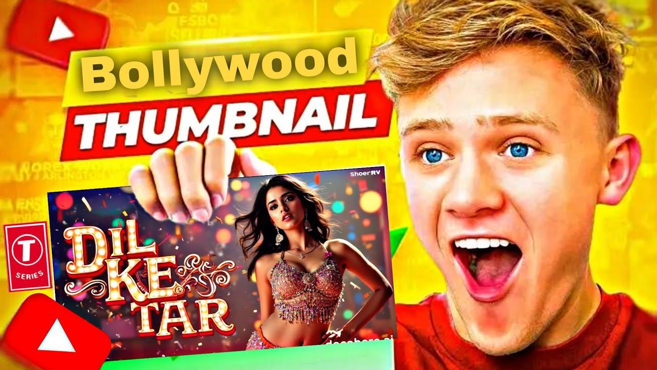 Ai Se Bollywood Song Thumbnail Kaise Banaye | One Click Me | #tech_babu