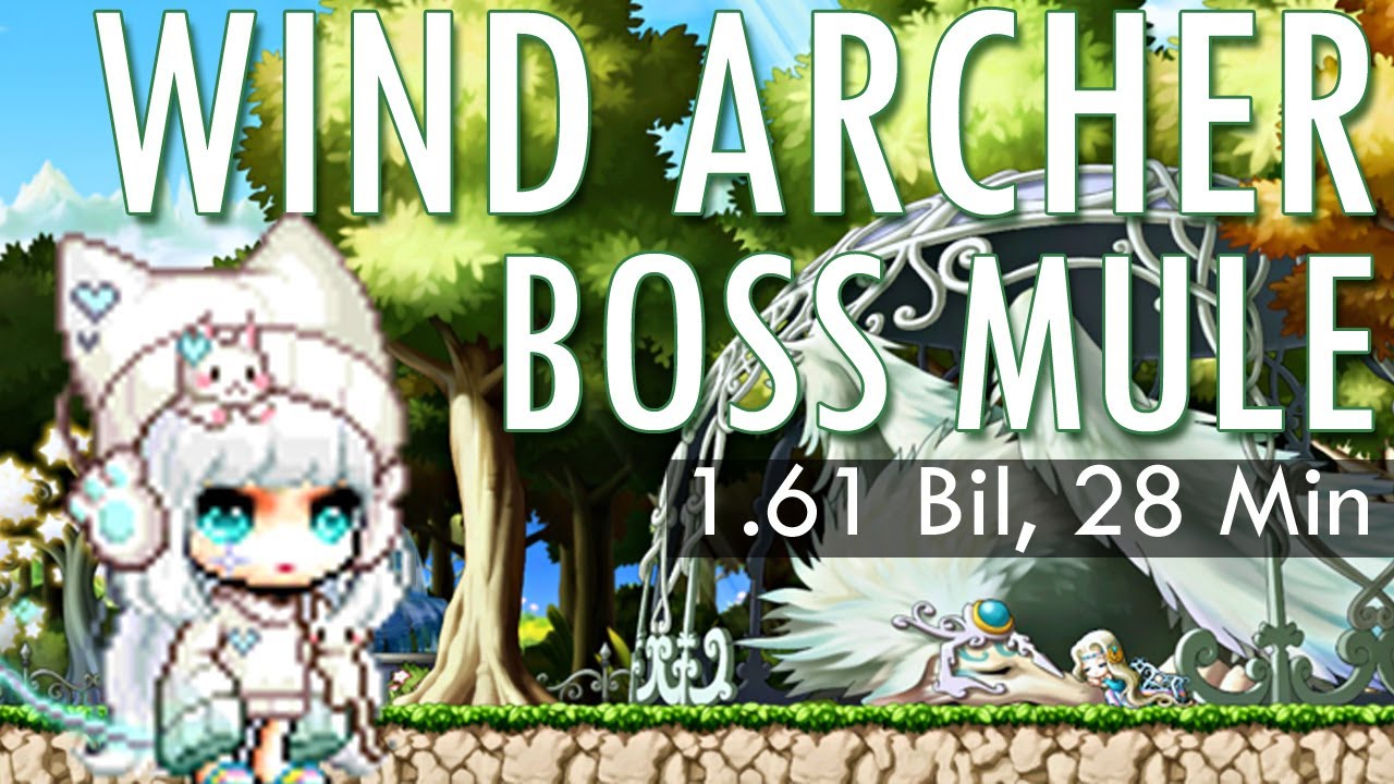 Maplestory Wind Archer Bossing Mule 1.61 BIL in 28 Minutes