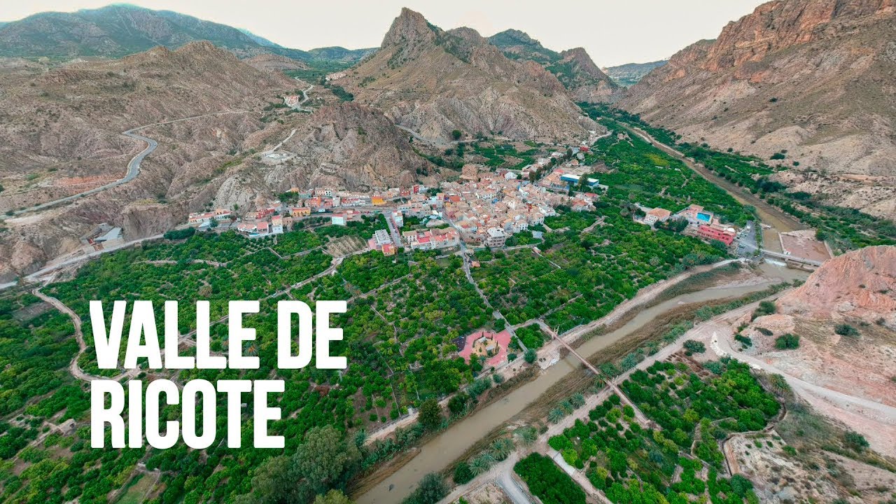 Valle de Ricote desde el aire. Villanueva del Río Segura, Ojós y Blanca