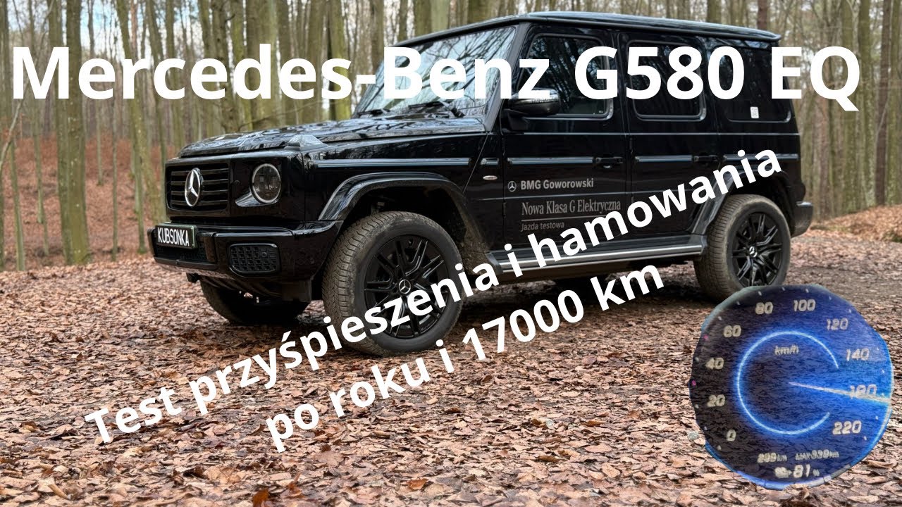 Mercedes-Benz G580 EQ 2025 test przyśpieszenia i hamowania po roku i 17000 km 