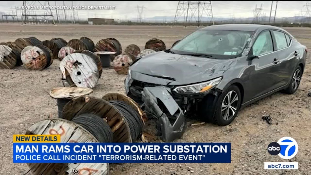 Man rams car into power facility near Vegas; police calling it possible act of terrorism