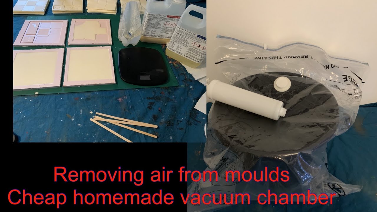 removing air bubbles from silicone rubber moulds before casting , no expensive vacuum chamber