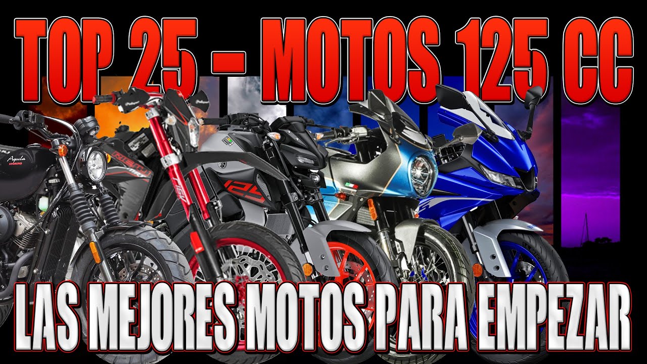 TOP 25 MOTOS 125CC !!! LAS MEJORES PARA APRENDER