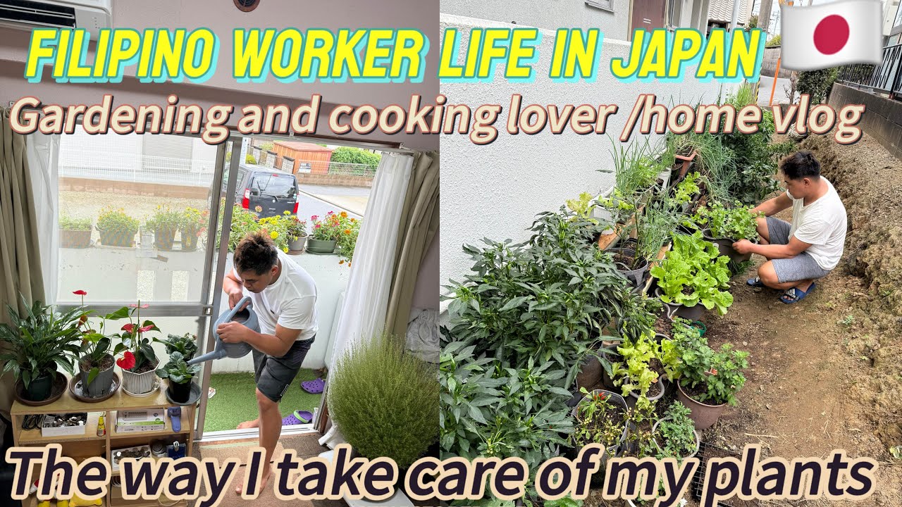 Cozy Days at Home/planting leafy vegetables/flowers fertilizing/Cooking Comfort Squash Soup/silent 
