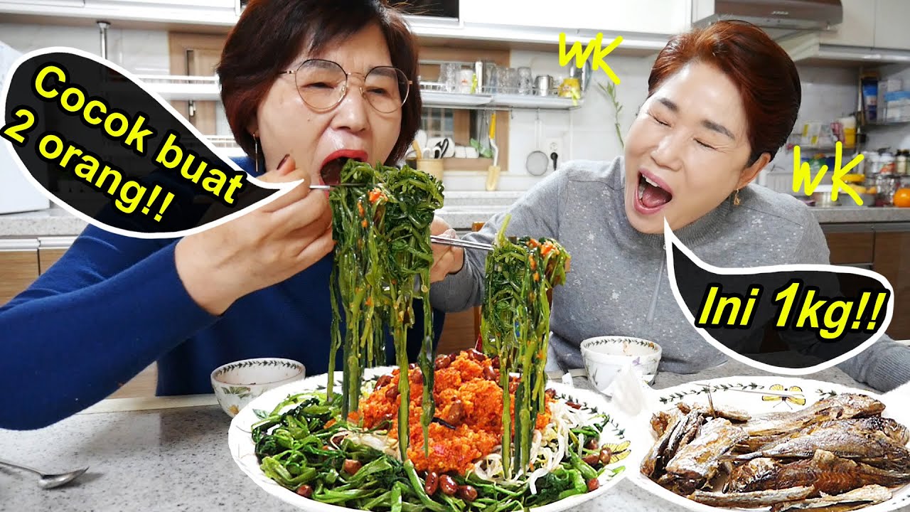Dikasih Kangkung pada musim salju? Emak Korea terharu banget!!😭😭