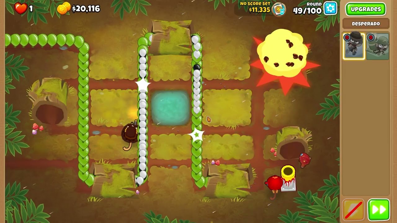 Twin Sixes + Blooncineration on Logs OG 2TC (complete run)