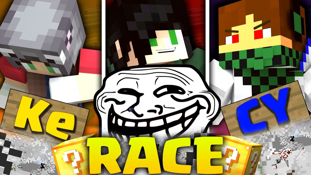 HO TROLLATO KENOIA! - Minecraft LUCKY KERENCY RACE W/ ErenBlaze KeNoia