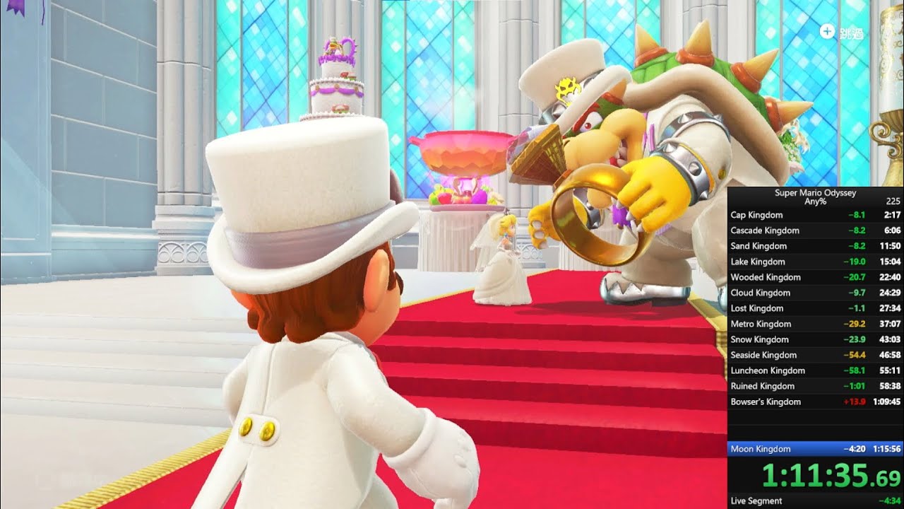 Super Mario Odyssey Any% Speedrun (1:15:37)