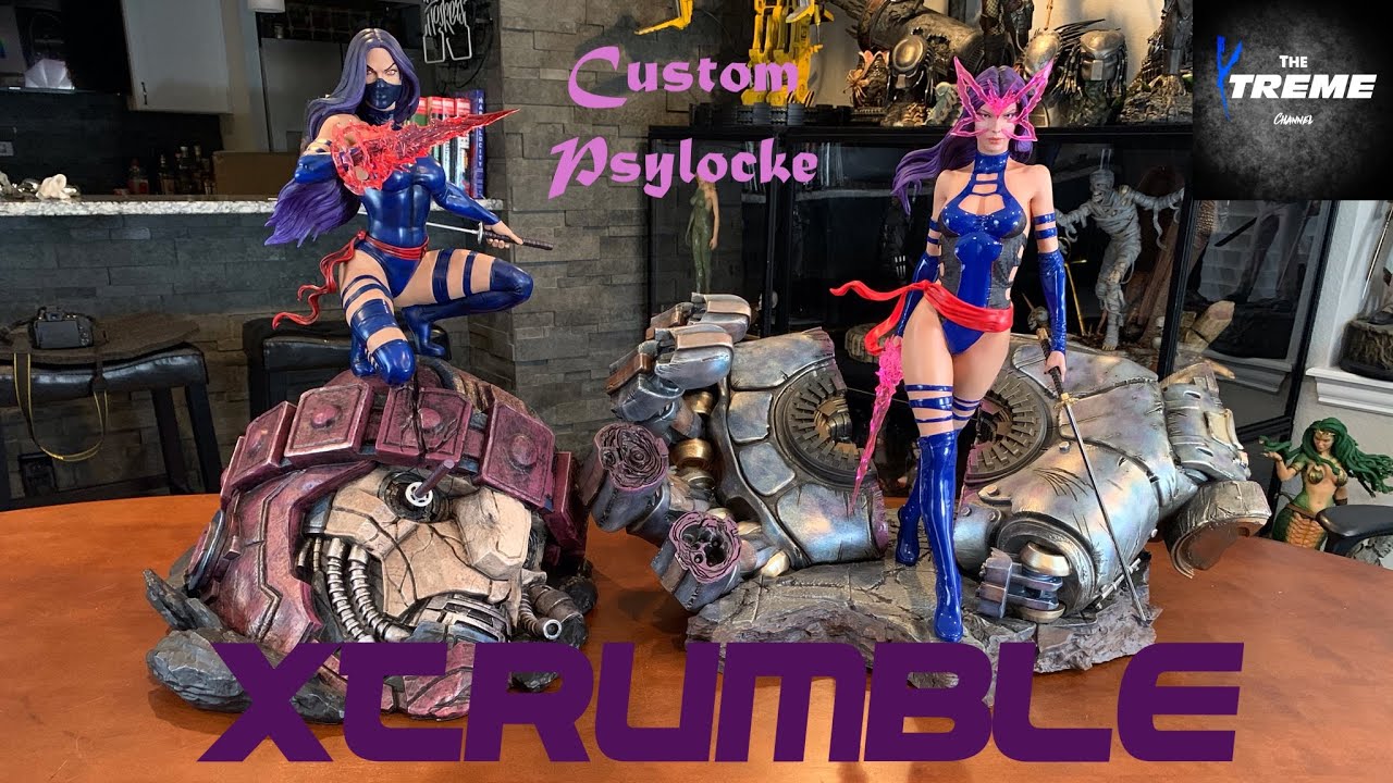 Custom Psylocke Statue Xtrumble