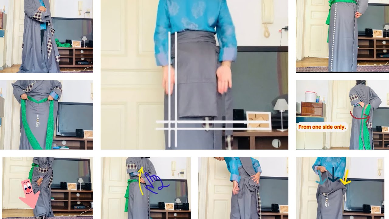 How to wear Chupa? (3) ཕྱུ་པ་གོན་སྟངས།#tibetangorshey #lhakarsang