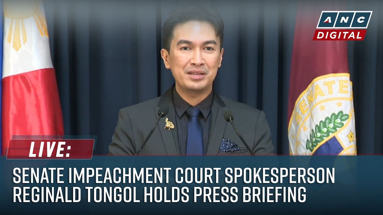 LIVE: Senate impeachment court spokesperson Reginald Tongol holds press briefing | July 21, 2026
