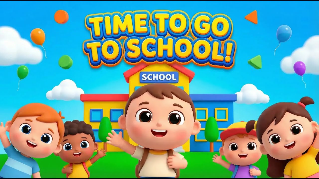 School Song 🎒 | Morning Routine & Preschool Learning | Kids Songs