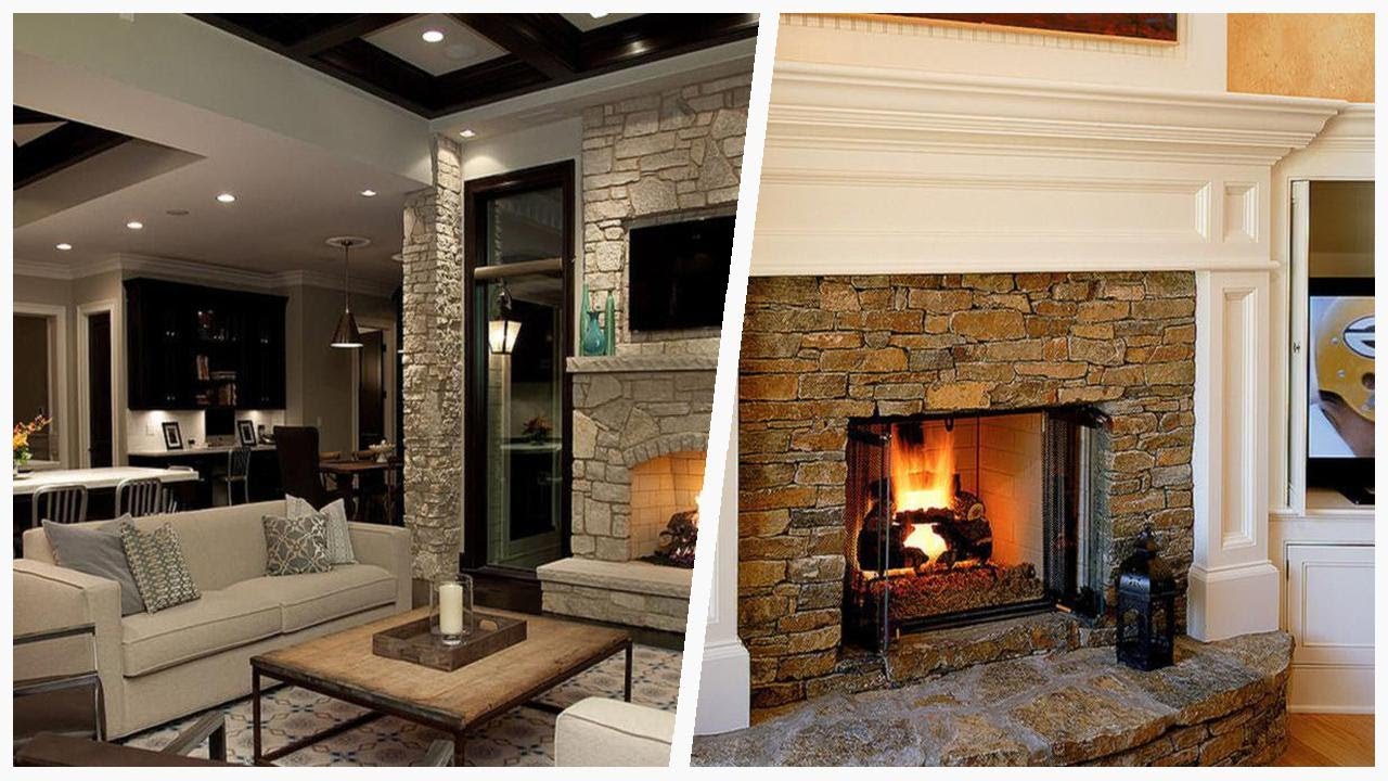 75 Beautiful Stone Fireplace Design Ideas | Houzz 🔴