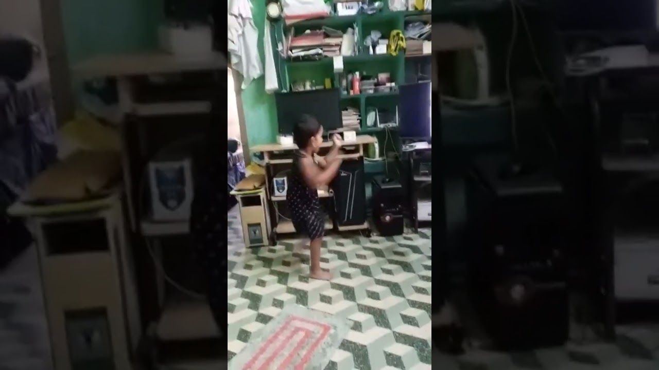 34 Months Baby Fast Dance in the Video of TV