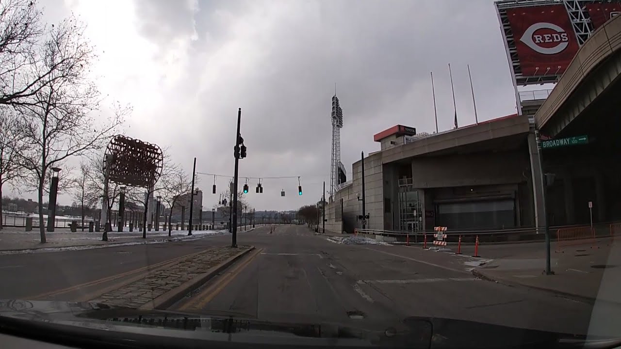 Eastside Cincinnati ride along Kellogg Ave to Mehring Way in Cincinnati, Ohio