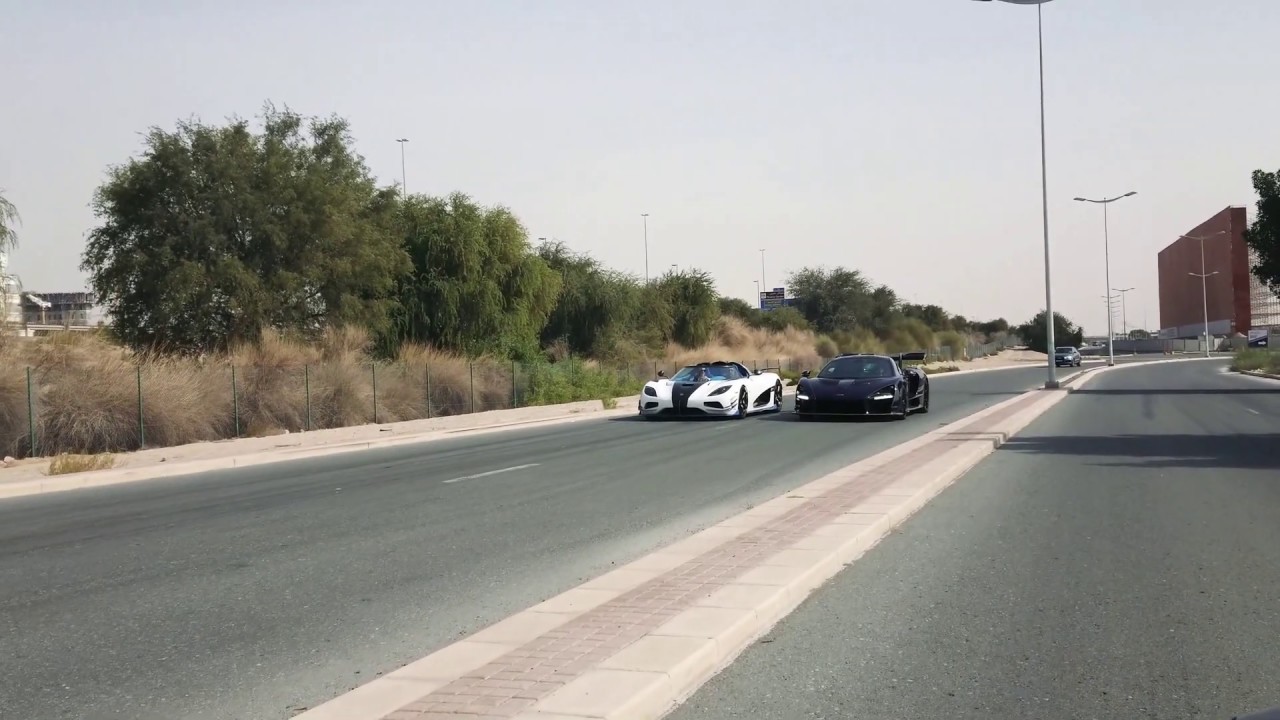 Cars over $1million USD Koenigsegg vs Mclaren Senna street run!