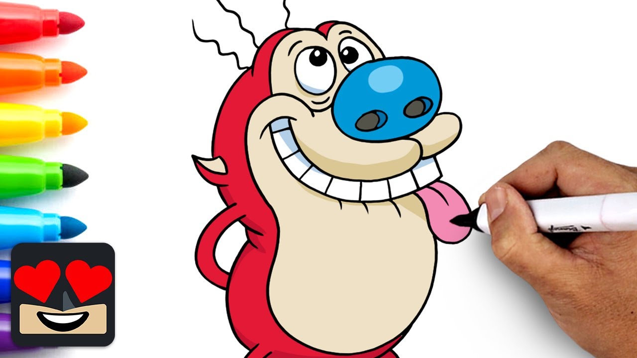 How To Draw Stimpy | Ren and Stimpy