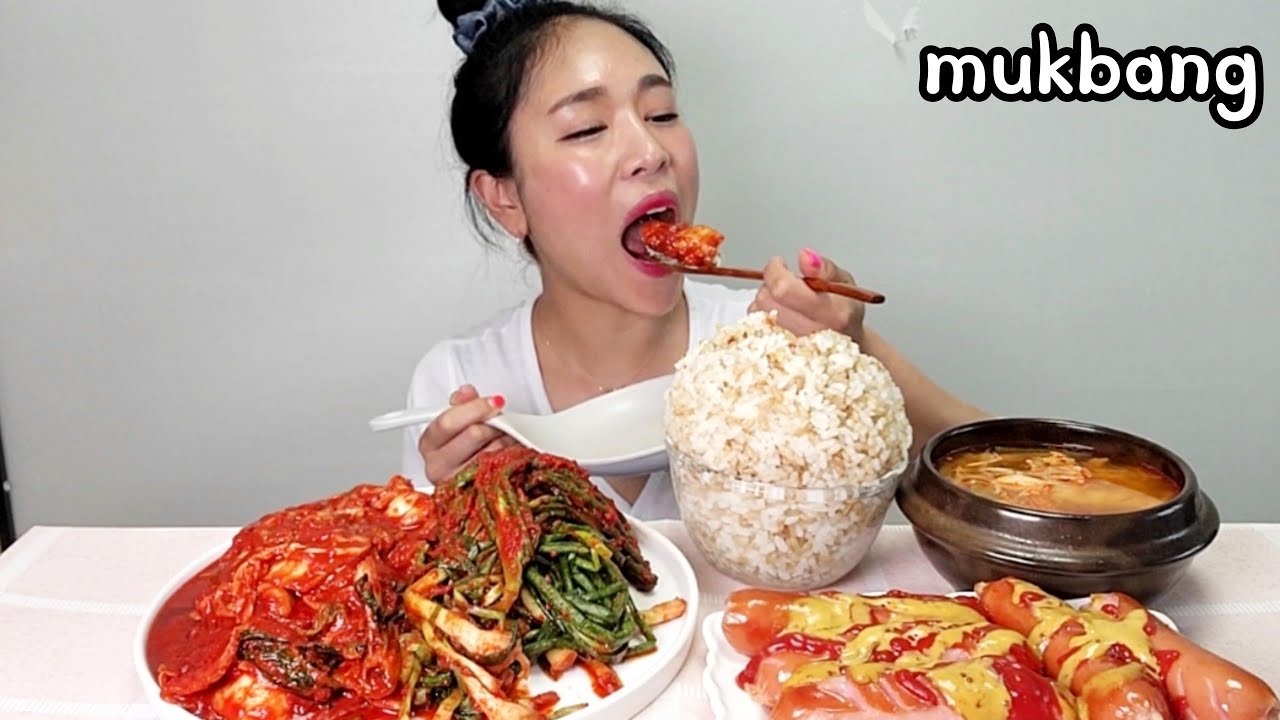 새로운🔥실비김치 파김치🔥고봉밥🍚 집밥 한식 매운실비김치 먹방 Korean Food Spicy Kimchi Mukbang eating show