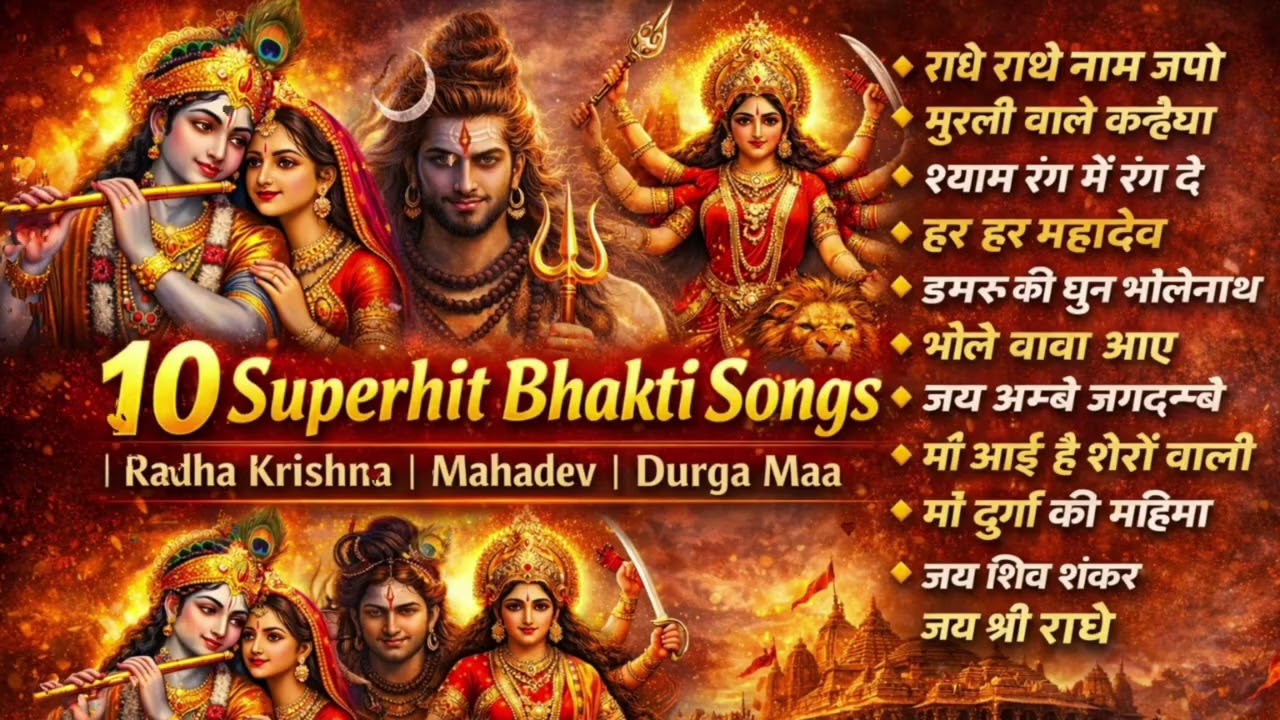 राधे कृष्ण और महादेव की महिमा | माँ दुर्गा का दिव्य भजन | Superhit Bhakti Songs