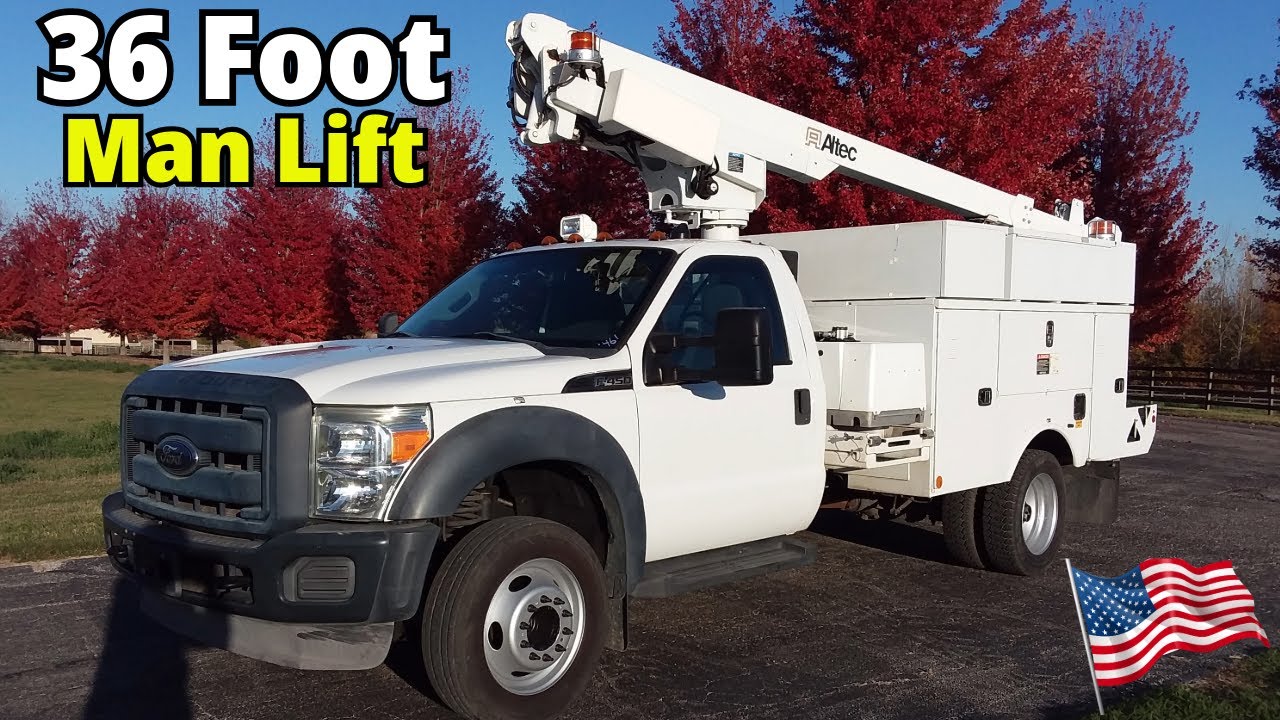 Bucket Truck operation - 36 foot Altec AT200A - 2012 Ford F-450 