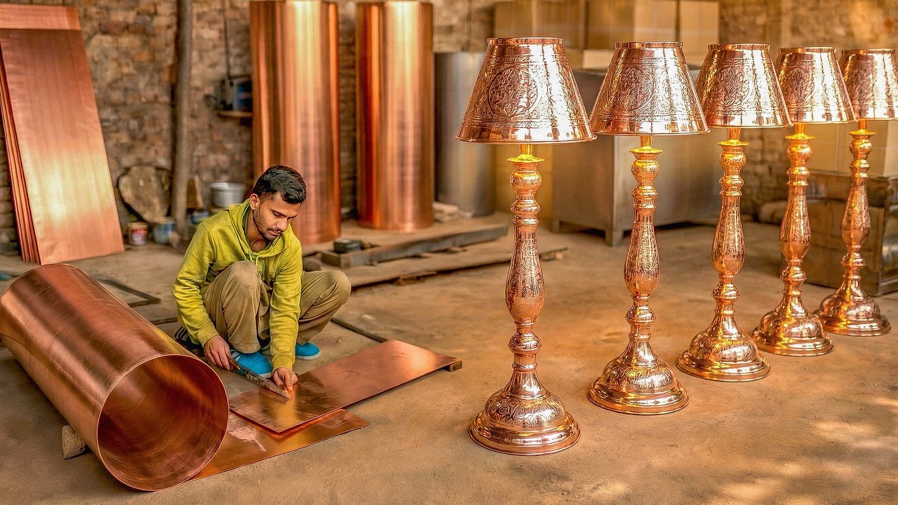 Incredible Craftsmanship of Making Massive Copper Lamps | Traditional Copper Lamps Manufacturing