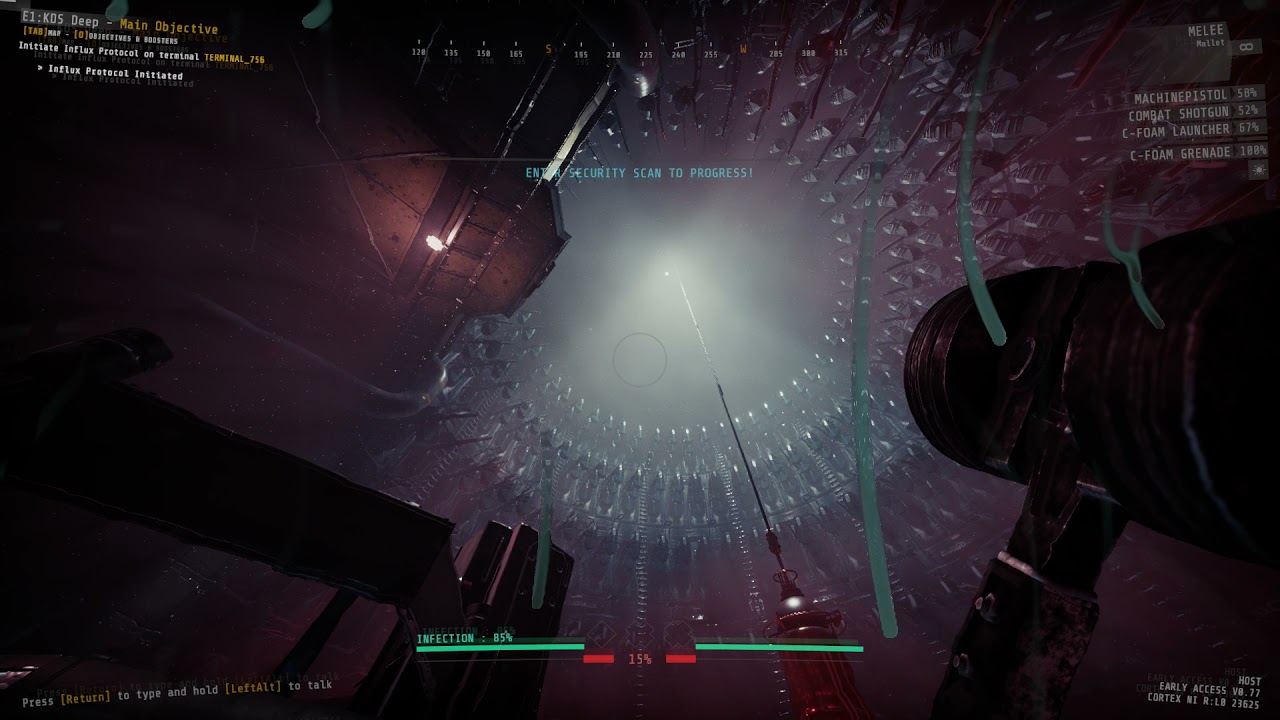GTFO R5E1 Extraction zone exploration.