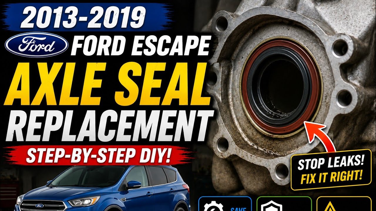 2013-2019 Ford Escape Axle Seal Replacement