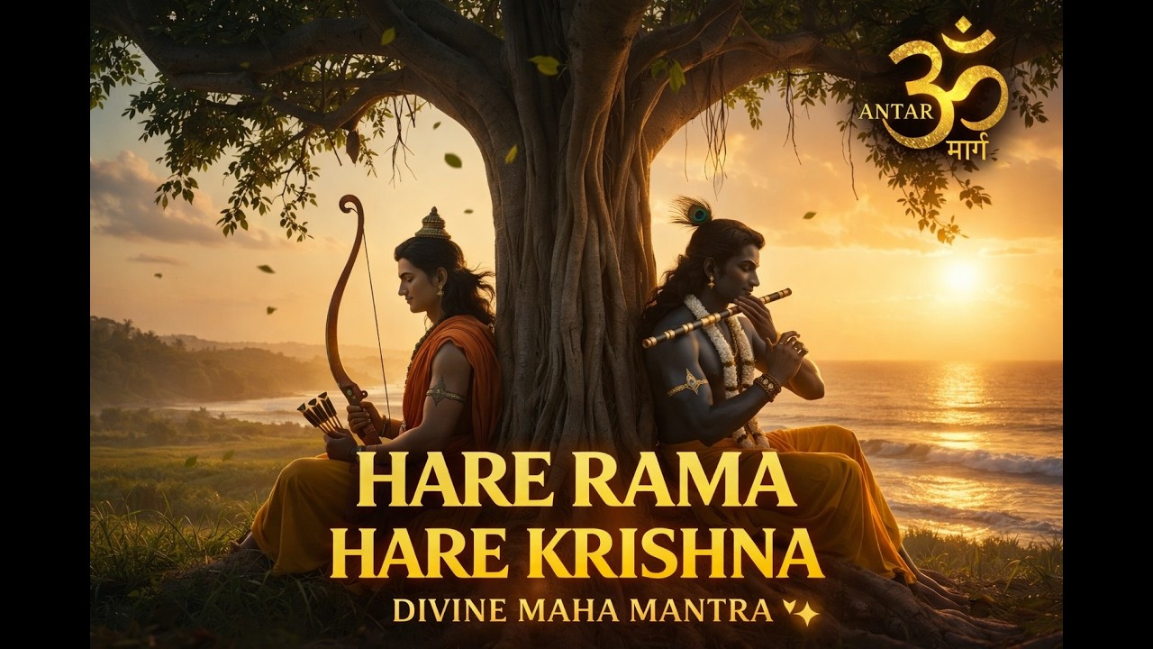 Hare Rama Hare Krishna | 8K Cinematic Devotional Video | Ram Krishna Divine Unity