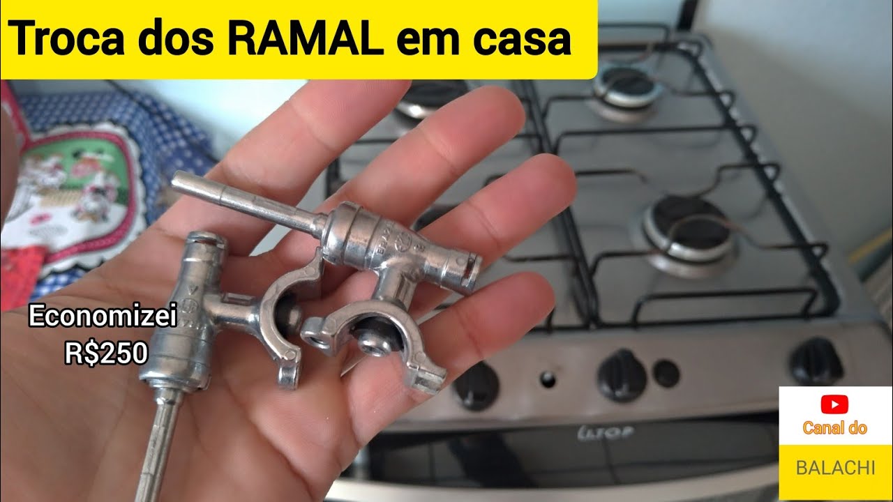Como trocar o RAMAL do fogão Atlas ♨️🔧