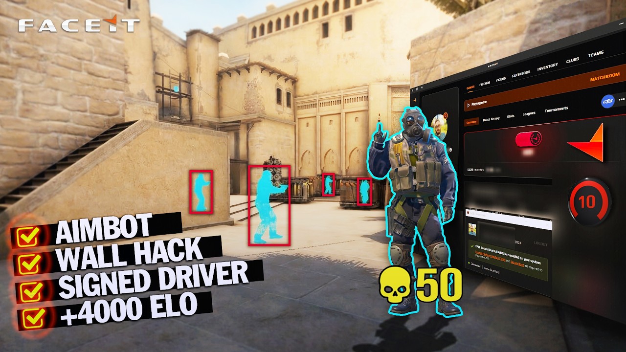 PLAYING CS2 FACEIT HIGH RANK WITH PRIVATE CHEAT (NO DMA)