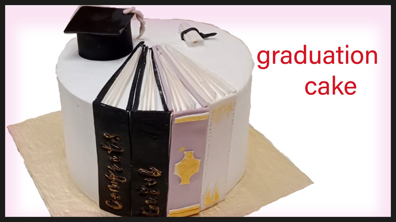 graduation cake | step by step  decoration | cake tutorial