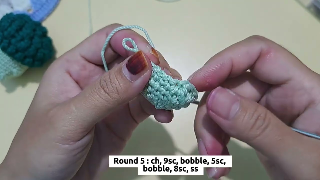 How to make crochet broccoli