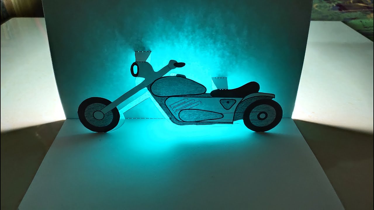 Bike pop up card / motorcycle pop up card / 3D bike
