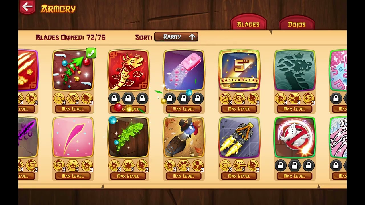 Fruit Ninja v3.92.0 - All Blades and Dojos