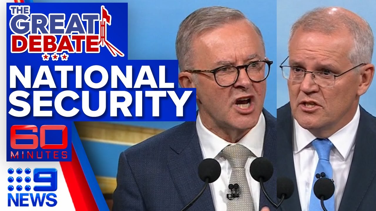 Leaders' in heated debate on China's Pacific push | 2022 Election Leaders' Debate | 9 News Australia