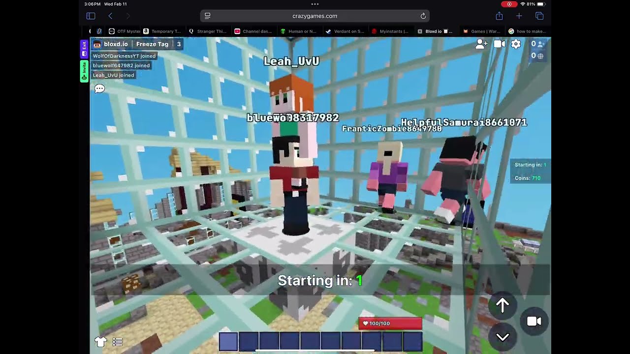 Freeze tag XD